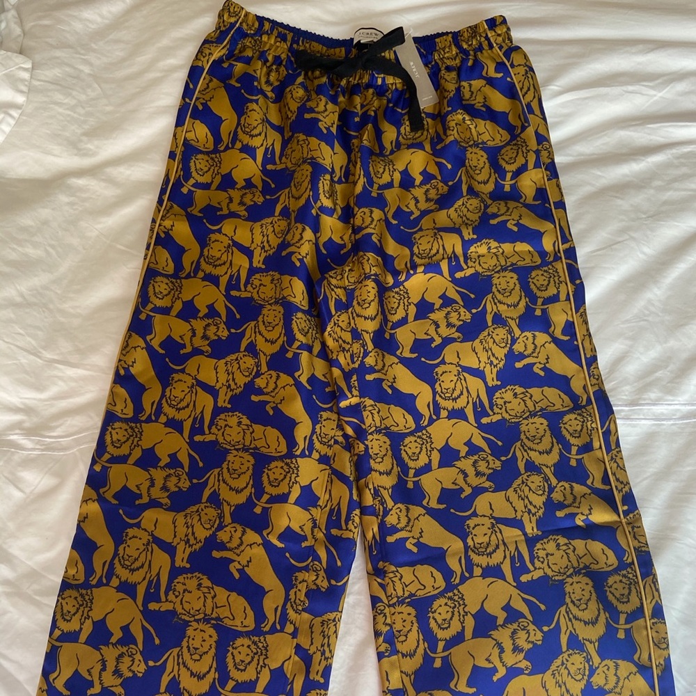 J.Crew Collection silk twill relaxed pant